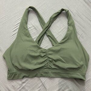 Offline by Aerie Green Sports Bra - Large